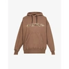 GIVENCHY BARBED WIRE-PRINT DROPPED-SHOULDER COTTON-JERSEY HOODY