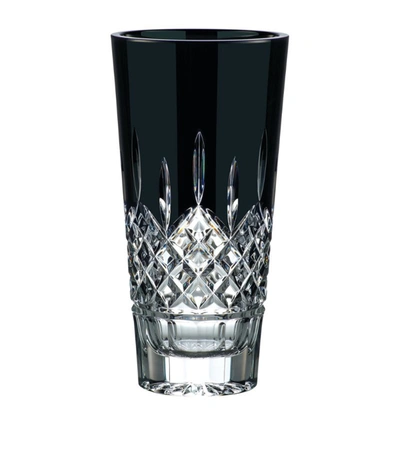 Waterford Lismore Black Crystal Vase (25cm)