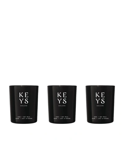 Keys Soulcare Sage + Oat Milk Votive Candle Set (3 X 57g) In Multi