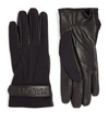 MACKAGE FABRIC AND LEATHER LOGO GLOVES,17599100