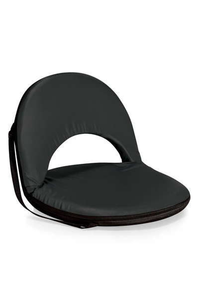 Picnic Time Oniva Portable Reclining Seat In Black