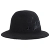 JUNYA WATANABE EMBROIDERED LOGO HAT IN BLACK,WH-K606-051-1
