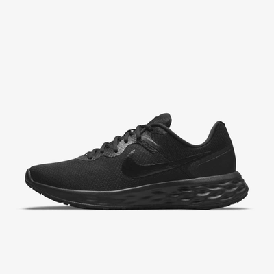 Nike Men's Revolution 7 Wide-width Running Sneakers From Finish Line In Black