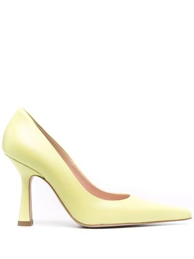 Liu •jo Pointed-toe Leather Pumps In Gelb