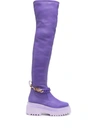 LIU •JO KNEE-HIGH RIDGED BOOTS