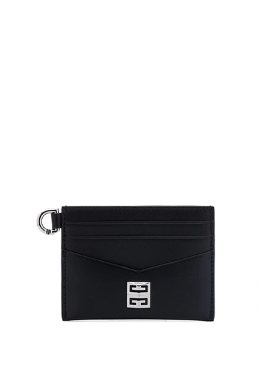 Givenchy Black 4g Plaque Cardholder In Schwarz