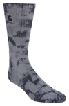 Carhartt Vista Tie Dye Crew Socks In Soot / Shiver
