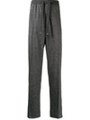 Brioni Straight-leg Cashmere Trousers In Blau