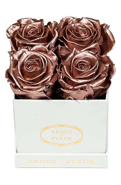 Venus Et Fleur Classic Le Petit Eternity Roses In Rose Gold