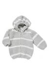 Angel Dear Unisex Chenille Jacket - Baby In Grey/ Ivory