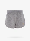 Golden Goose Cotton Jersey Sweatshorts W/ Star In Grey