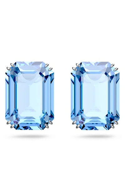 Swarovski Light Blue Millenia Pendant Earrings In Blue