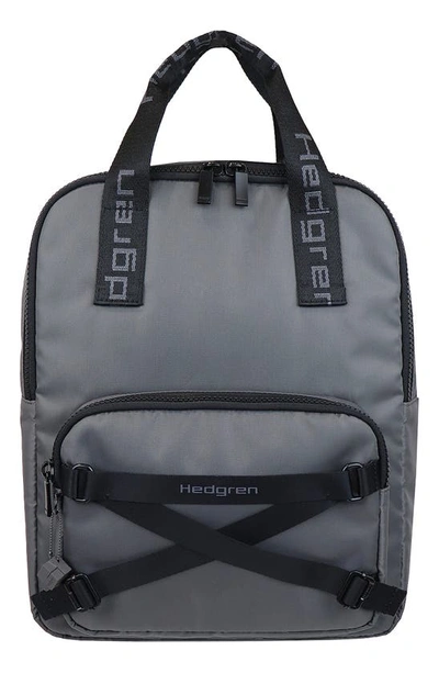 Hedgren Sierra Water Repellent Recycled Polyester Backpack In Torando Grey