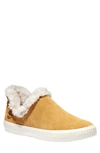 Timberland Skyla Bay Faux Fur Lined Leather Sneaker In Wheat Nubuck