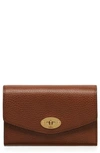 Mulberry Medium Darley Leather Wallet In Oak