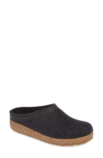 Haflinger Grizzly Slipper In Charcoal