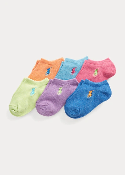 Polo Ralph Lauren Kids' Low-cut Sock 6-pack In Heather
