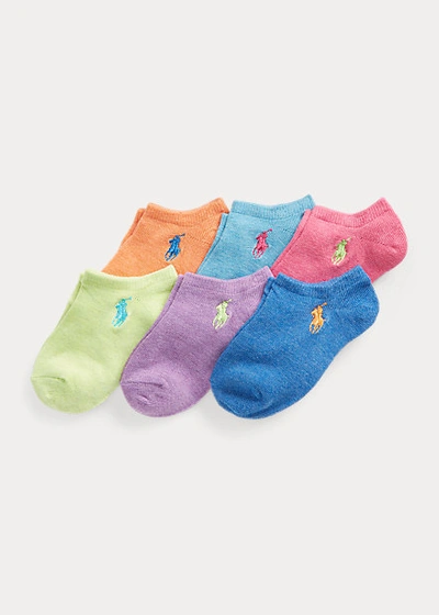 Polo Ralph Lauren Kids' Low-cut Sock 6-pack In Heather