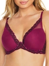 Natori Feathers Plunge Bra In Port,sumac