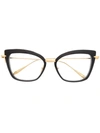 Dita Eyewear Amorly Cat-eye Glasses In Schwarz