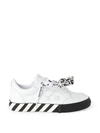 OFF-WHITE LEATHER VULCANIZED LOW-TOP SNEAKER WHITE