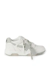 OFF-WHITE OUT OF OFFICE CALF LEATHER SNEAKERS WHITE BEIGE