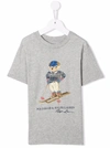 Polo Ralph Lauren Polo Bear Motif-print T-shirt In Grey