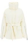 Khrisjoy Icon Belted-waist Puffer Jacket In White