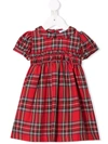 Siola Check Shift Dress In Red