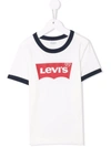 Levi's Teen Logo-print Cotton T-shirt In White