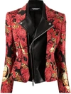 UNDERCOVER ABSTRACT-PRINT LAYERED BLAZER
