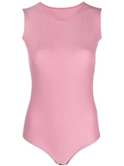 Loulou Crew Neck Sleeveless Body In Pink