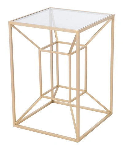 Zuo Modern Canyon Side Table In Clear