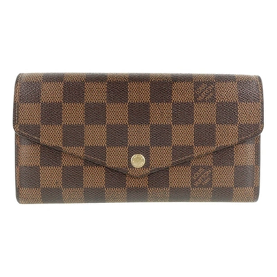 Pre-owned Louis Vuitton Cloth Wallet In Brown