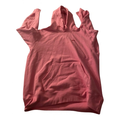 Pre-owned Supreme Box Logo Sweatshirt In Pink