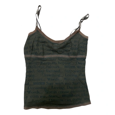 Pre-owned Moschino Camisole In Green