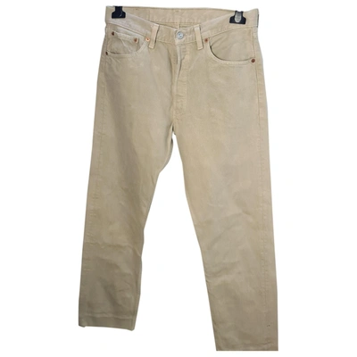 Pre-owned Levi's 501 Jeans In Beige