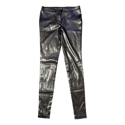 Pre-owned Gestuz Slim Pants In Metallic