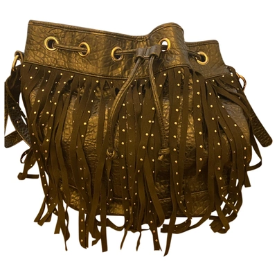 Pre-owned Mia Bag Leather Handbag In Black