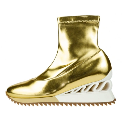 Pre-owned Le Silla Leather Ankle Boots In Gold