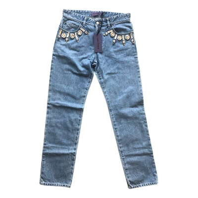 Pre-owned Emanuel Ungaro Straight Jeans In Blue