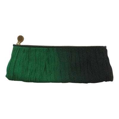 Pre-owned Stella Mccartney Silk Handbag In Green