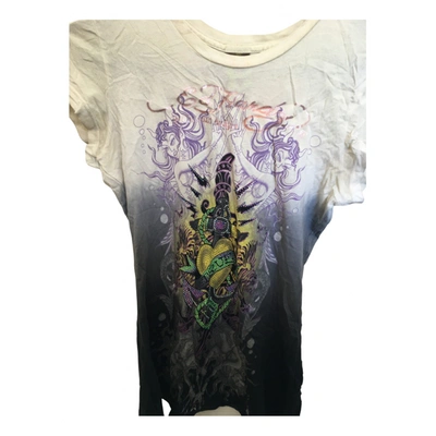 Pre-owned Ed Hardy T-shirt In Multicolour