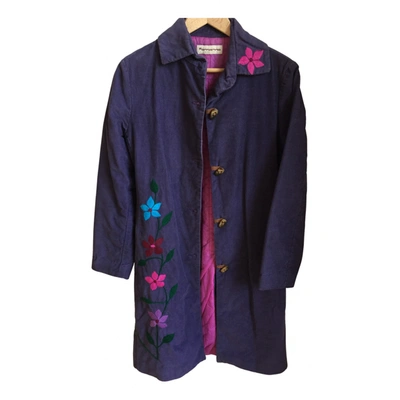 Pre-owned Fornarina Coat In Purple