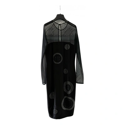 Pre-owned Gai Mattiolo Mid-length Dress In Black
