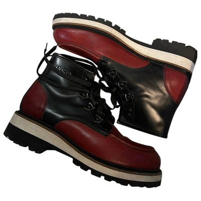 Pre-owned Dsquared2 Leather Boots In Multicolour