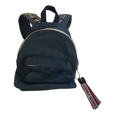 Pre-owned Tommy Jeans Backpack In Blue