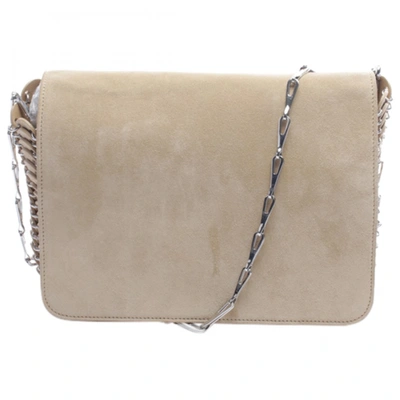 Pre-owned Rabanne Leather Crossbody Bag In White