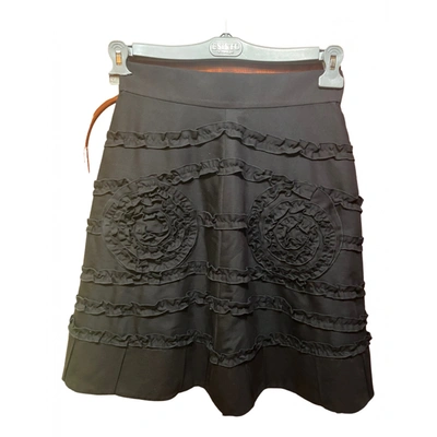 Pre-owned Sonia Rykiel Wool Mid-length Skirt In Black