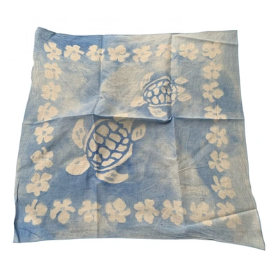 Pre-owned Vilebrequin Silk Handkerchief In Blue